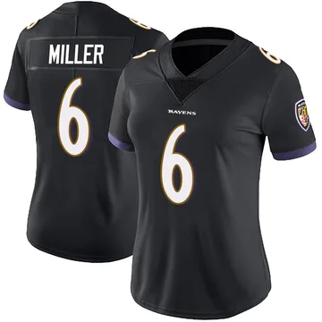 Women's Anthony Miller Baltimore Ravens Limited Black Alternate Vapor Untouchable Jersey
