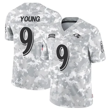 Youth Zion Young Baltimore Ravens Limited Arctic Camo 2024 Salute to Service Jersey